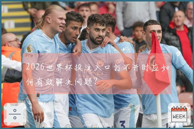 2026世界杯投注入口打不开时应如何有效解决问题？