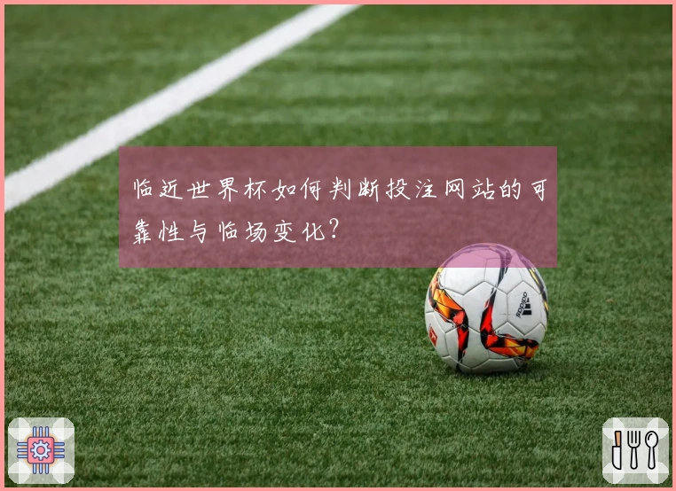 临近世界杯如何判断投注网站的可靠性与临场变化？